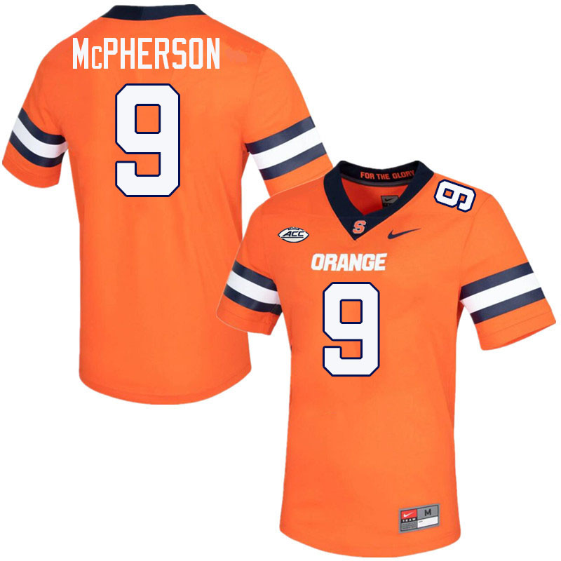 #9 Don McPherson Syracuse Orange Jerseys,Syracuse University Football Uniforms,Apparels-Orange